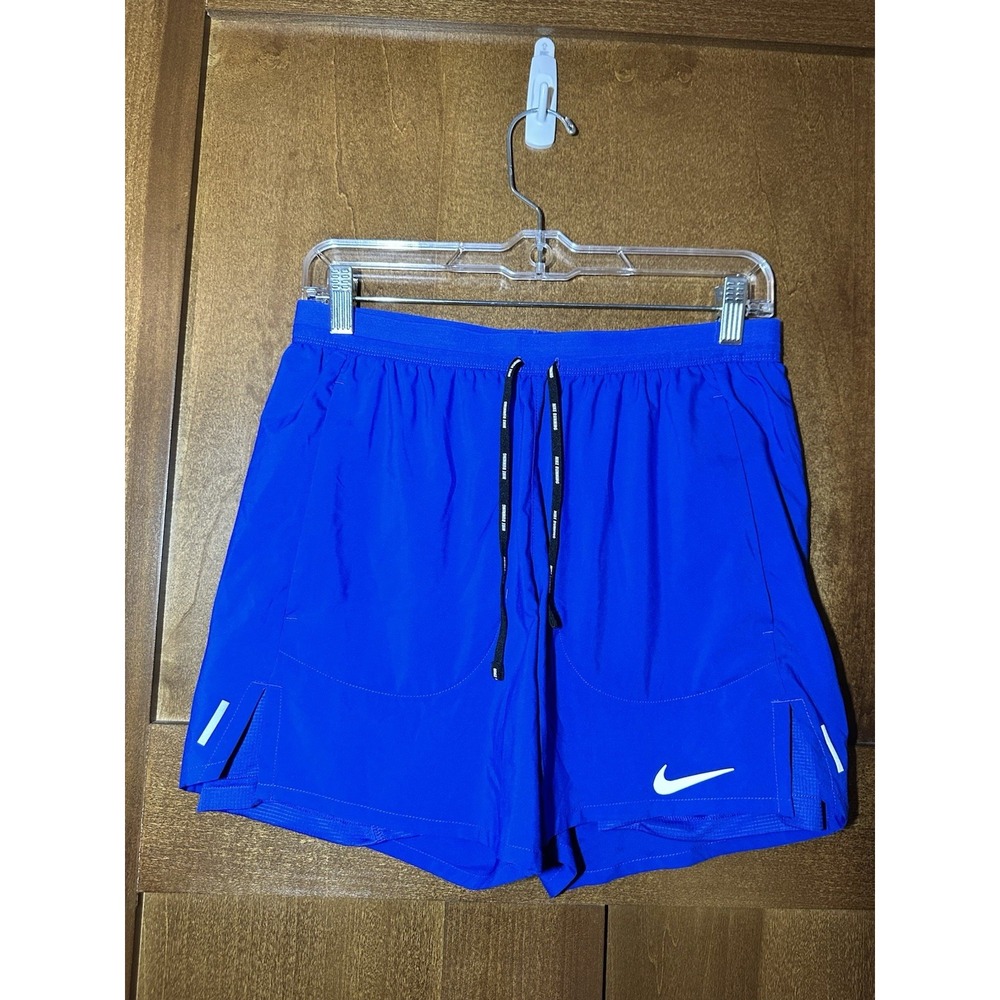 Nike Dri-FIT Men's Small Royal Blue Running Shorts Built In Liner Reflective
